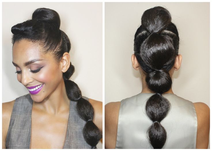 Bubble Ponytail Hairstyle