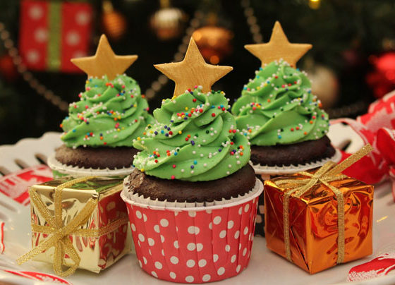 Christmas Tree Cupcakes