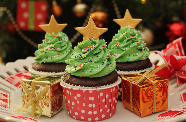 Christmas Tree Cupcakes